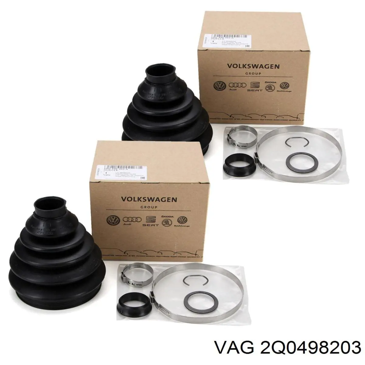 2Q0498203 VAG Bota de proteção externa de junta homocinética do semieixo dianteiro