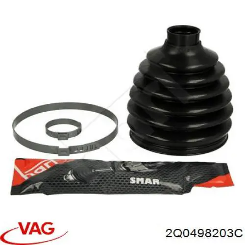 Compre 2Q0498203J VAG Bota de proteção externa de junta homocinética do semieixo dianteiro