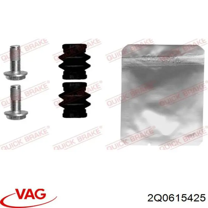 2Q0615425 VAG Braçadeira do freio de suporte traseiro