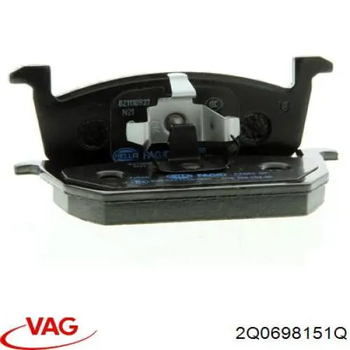 Compre 2Q0698151Q VAG Sapatas do freio dianteiras de disco