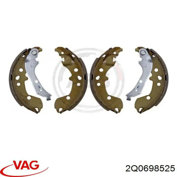 Sapatas do freio traseiras de tambor VAG 2Q0698525 preço, a partir de 38,88 USD