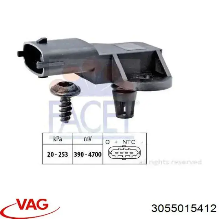 Compre 3055015412 VAG Bloco silencioso de viga traseira (de plataforma veicular)