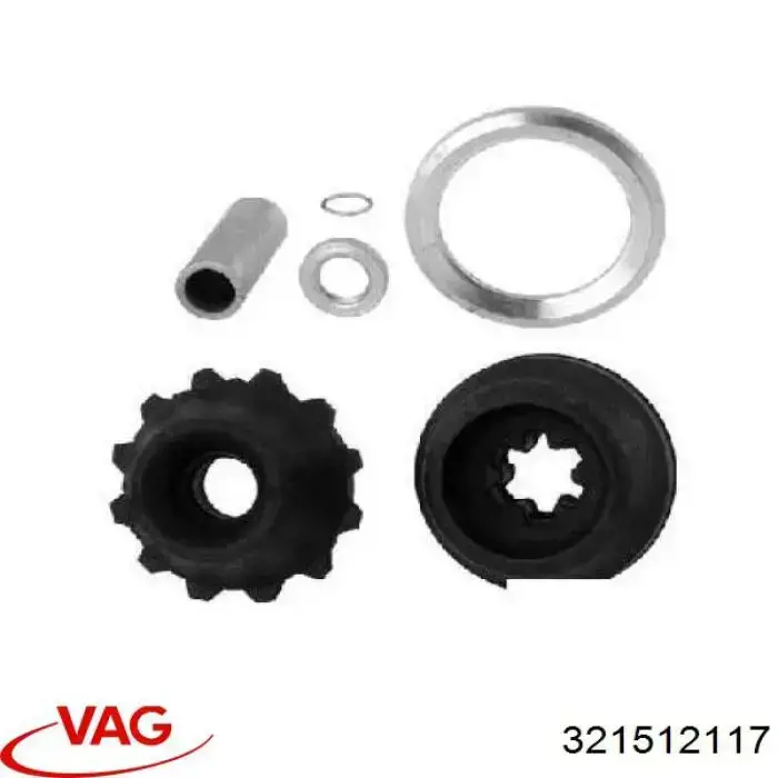 Compre 321512117 VAG Suporte de amortecedor traseiro direito