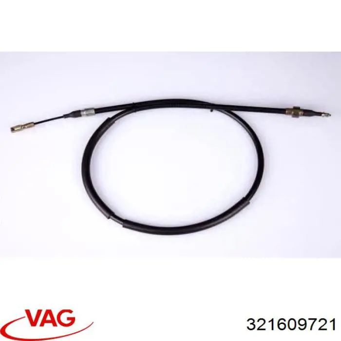  Cabo traseiro direito/esquerdo do freio de estacionamento Audi 80 B1 sedan (82) (1976 - 1978) B1