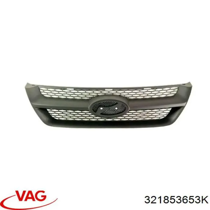  Grelha do radiador Volkswagen Passat B2 hatchback (32B) (1980 - 1988) B2