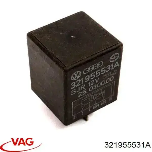 Compre 321955531A VAG Relê de controlo de limpador pára-brisas
