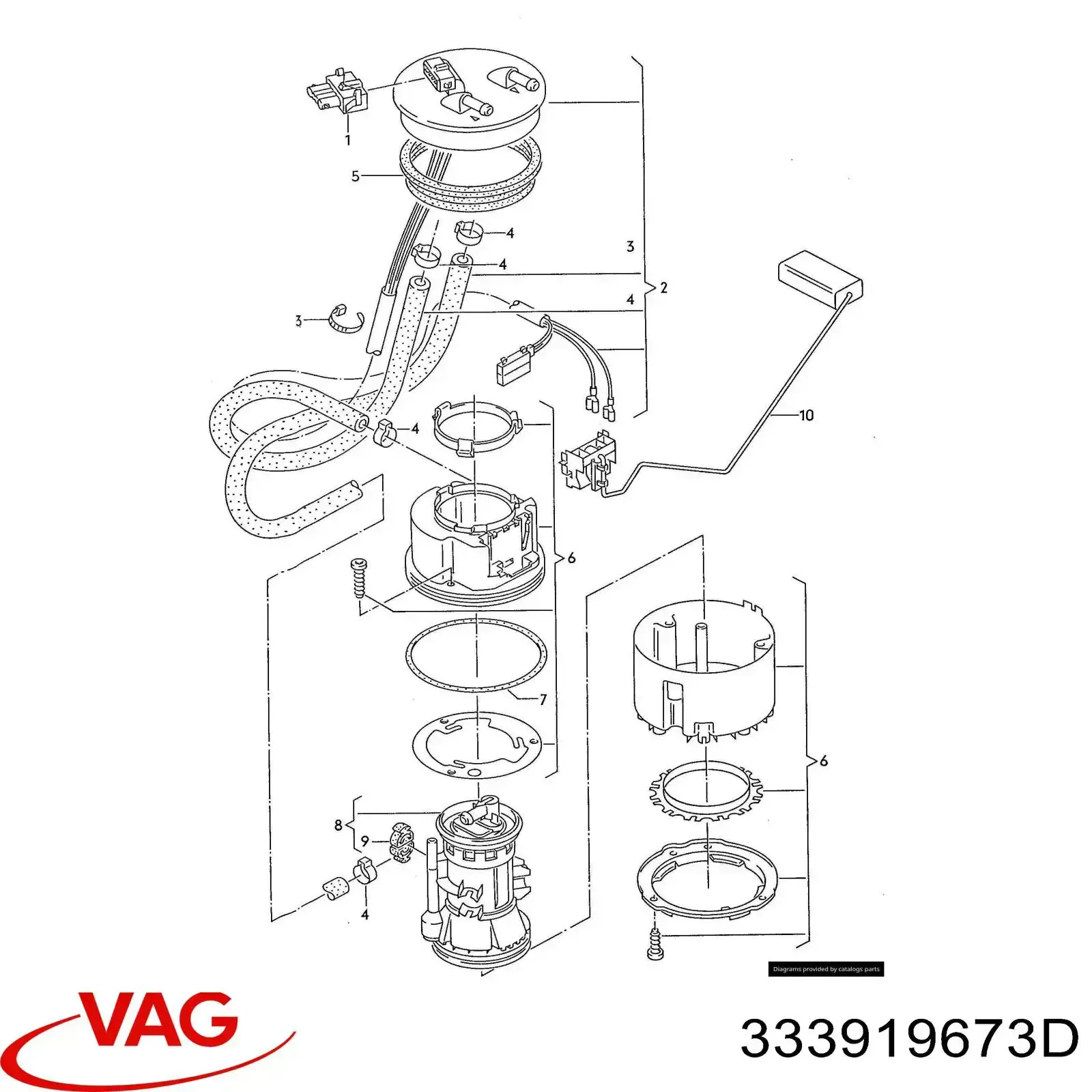 Sensor do nível de combustível no tanque VAG 333919673D preço, a partir de 213,14 USD