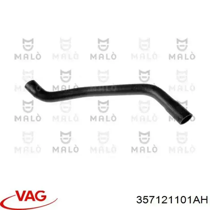 Compre 357121101AH VAG Mangueira (cano derivado) do radiador de esfriamento superior