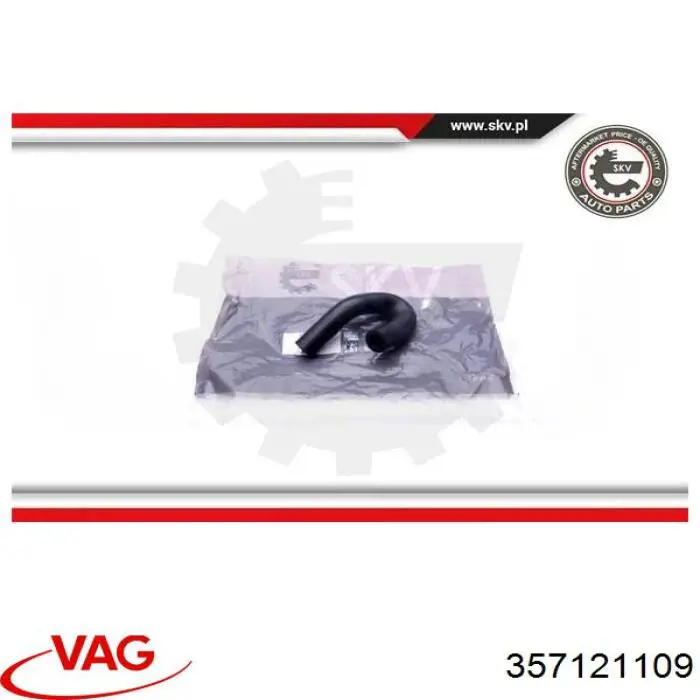 Compre 357121109 VAG Mangueira inferior do tanque de expansão