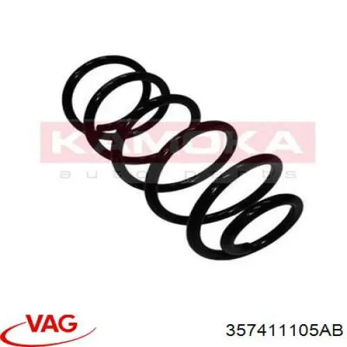 Compre 357411105AB VAG Mola dianteira