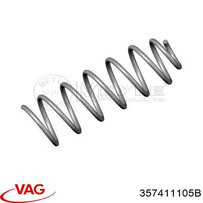 Compre 357411105B VAG Mola dianteira
