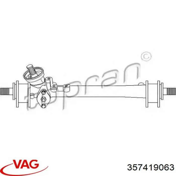 Compre 357419063 VAG Cremalheira da direção