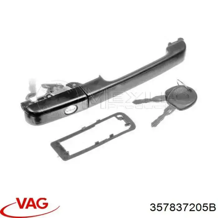 Compre 357837205B VAG Maçaneta dianteira esquerda externa da porta