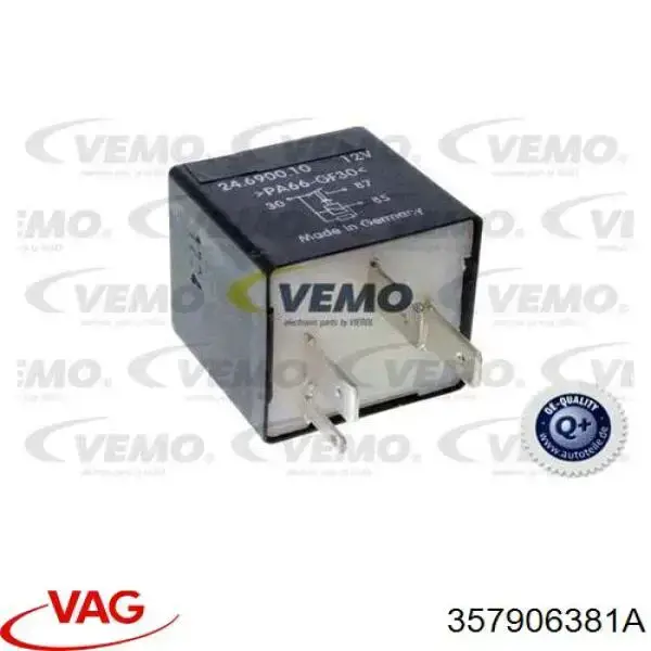 357906381A VAG Relê de bomba de gasolina elétrica