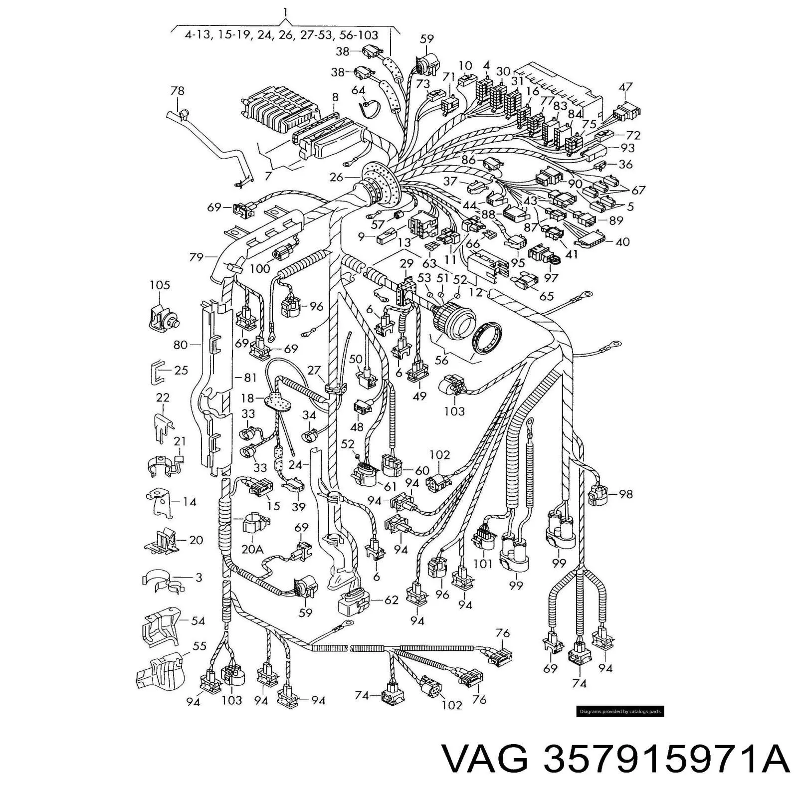  VAG 357915971A preço, a partir de 3,88 USD