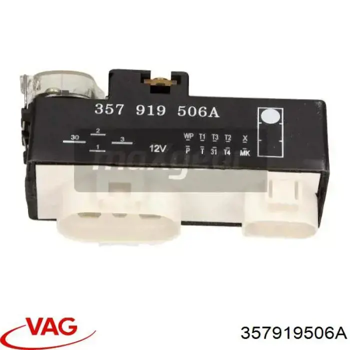 Compre 357919506A VAG Regulador de revoluções de ventilador de esfriamento (unidade de controlo)
