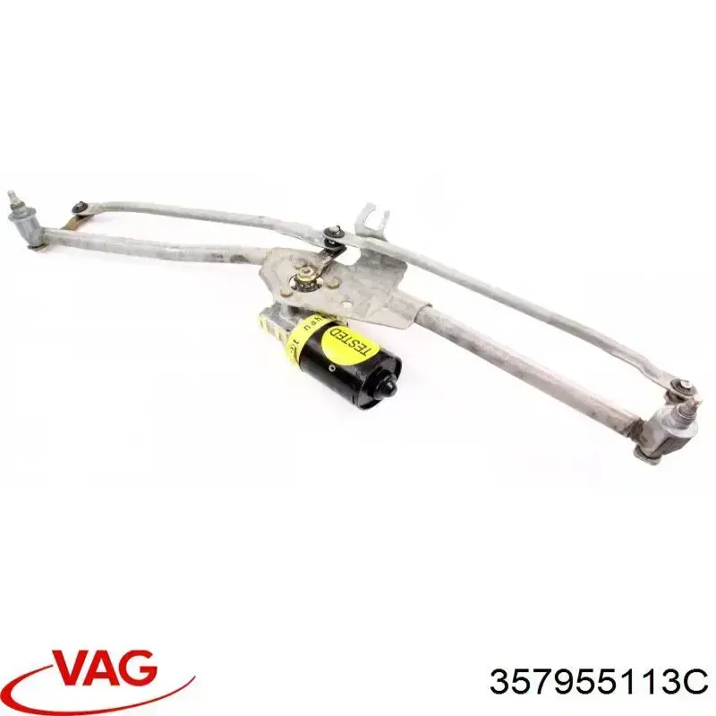 357955113C VAG Motor de limpador pára-brisas do pára-brisas
