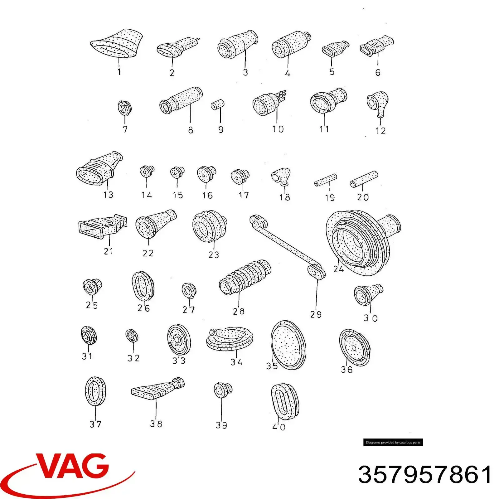  VAG 357957861 preço, a partir de 14,92 USD