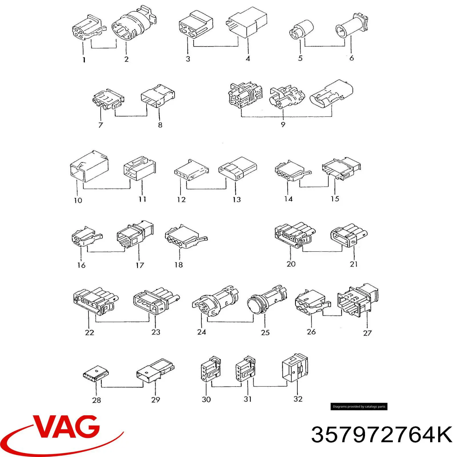  VAG 357972764K preço, a partir de 14,64 USD