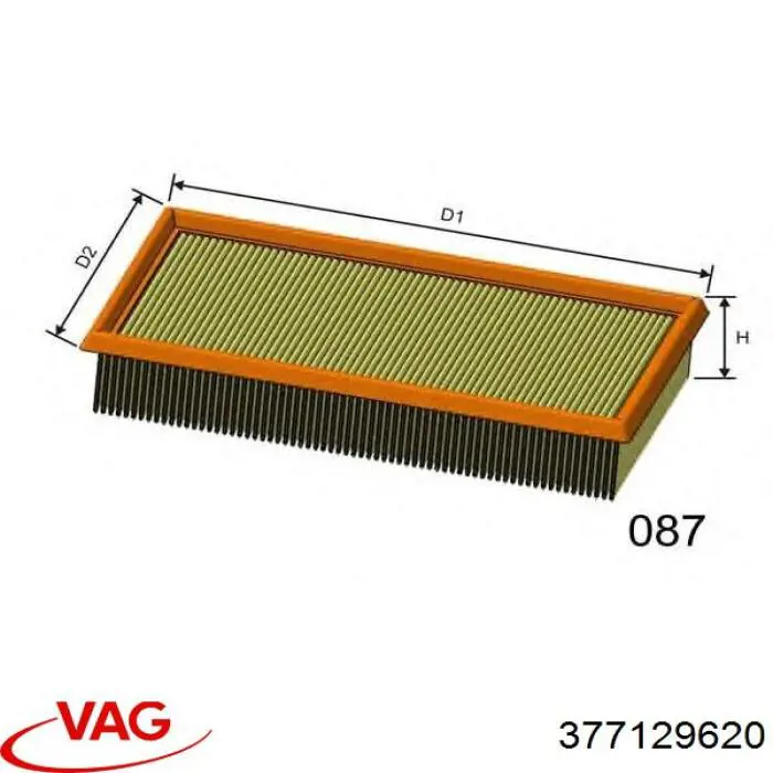 Compre 377129620 VAG Filtro de ar