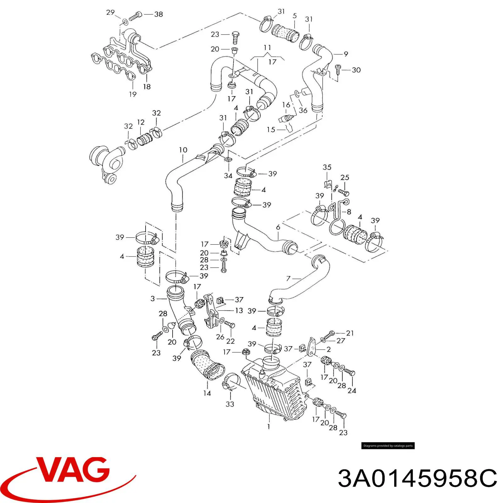  VAG 3A0145958C preço, a partir de 151,49 USD