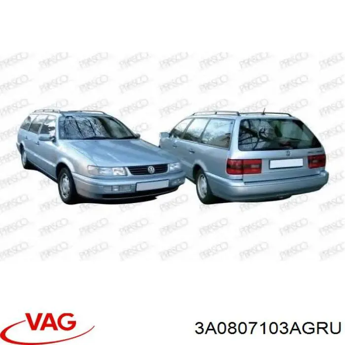 Pára-choque dianteiro Prasco VG0511020 preço, a partir de 101,46 USD