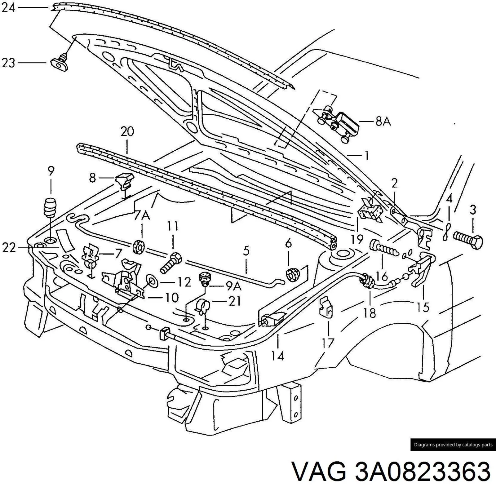  VAG 3A0823363 preço, a partir de  