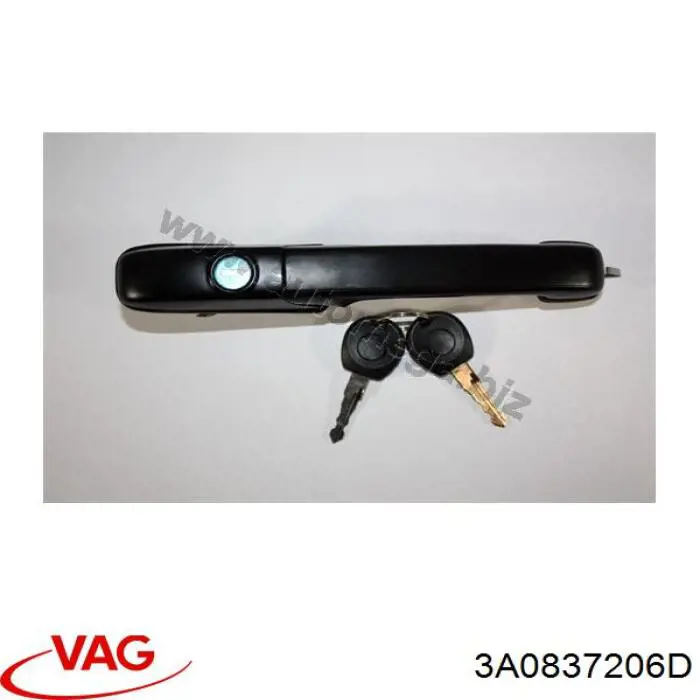 Maçaneta dianteira direita da porta externa VAG 3A0837206D preço, a partir de 17,84 USD