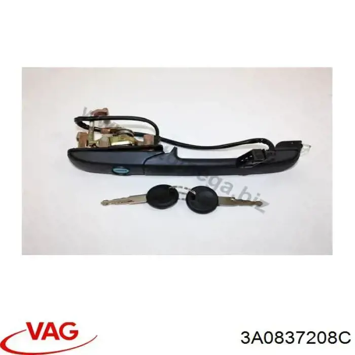 Compre 3A0837208C VAG Maçaneta dianteira direita da porta externa