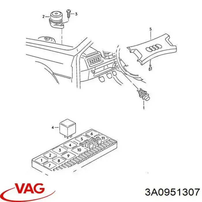  VAG 3A0951307 preço, a partir de 38,87 USD