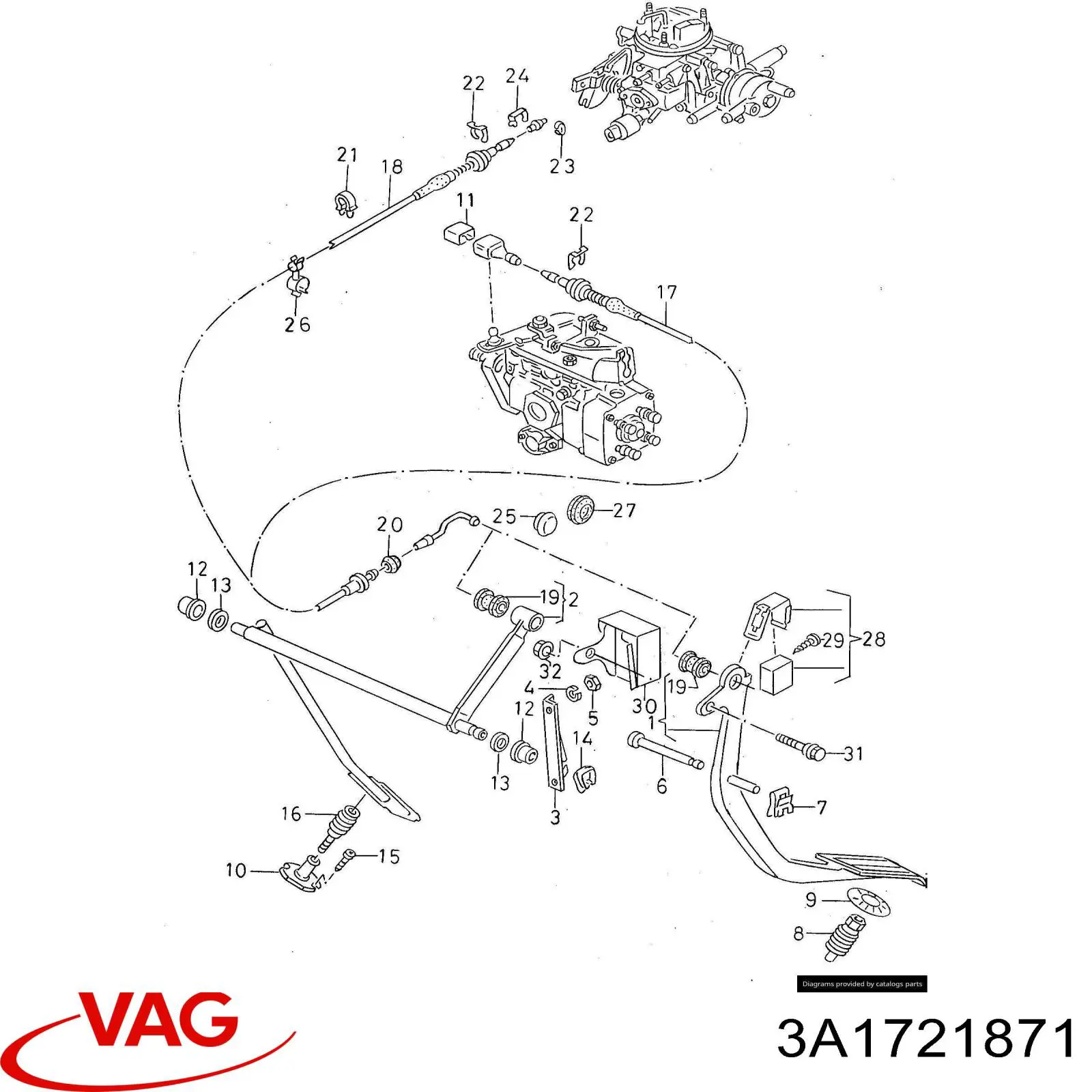  VAG 3A1721871 preço, a partir de 48,38 USD