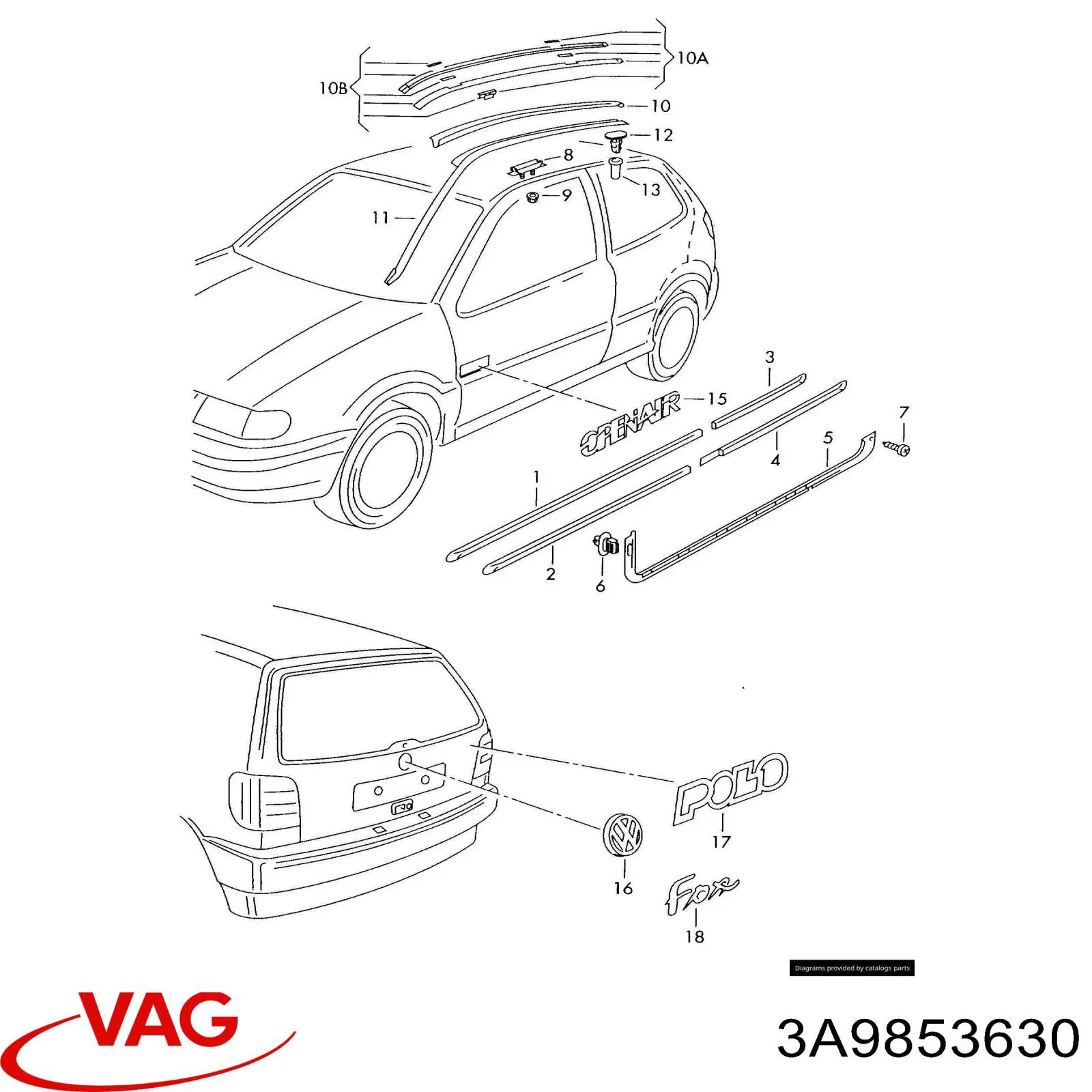  VAG 3A9853630 preço, a partir de  USD