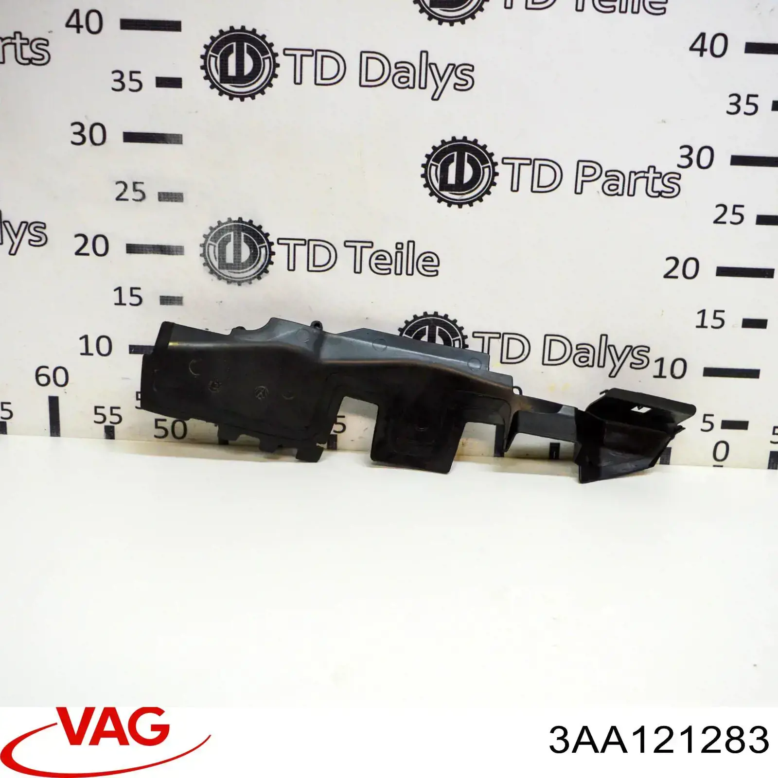3AA121283 VAG Conduto de ar (defletor) esquerdo do radiador