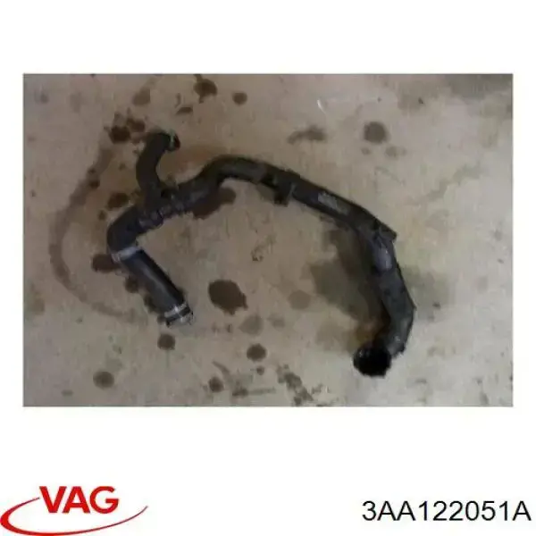 3AA122051A VAG Mangueira (cano derivado) inferior do radiador de esfriamento