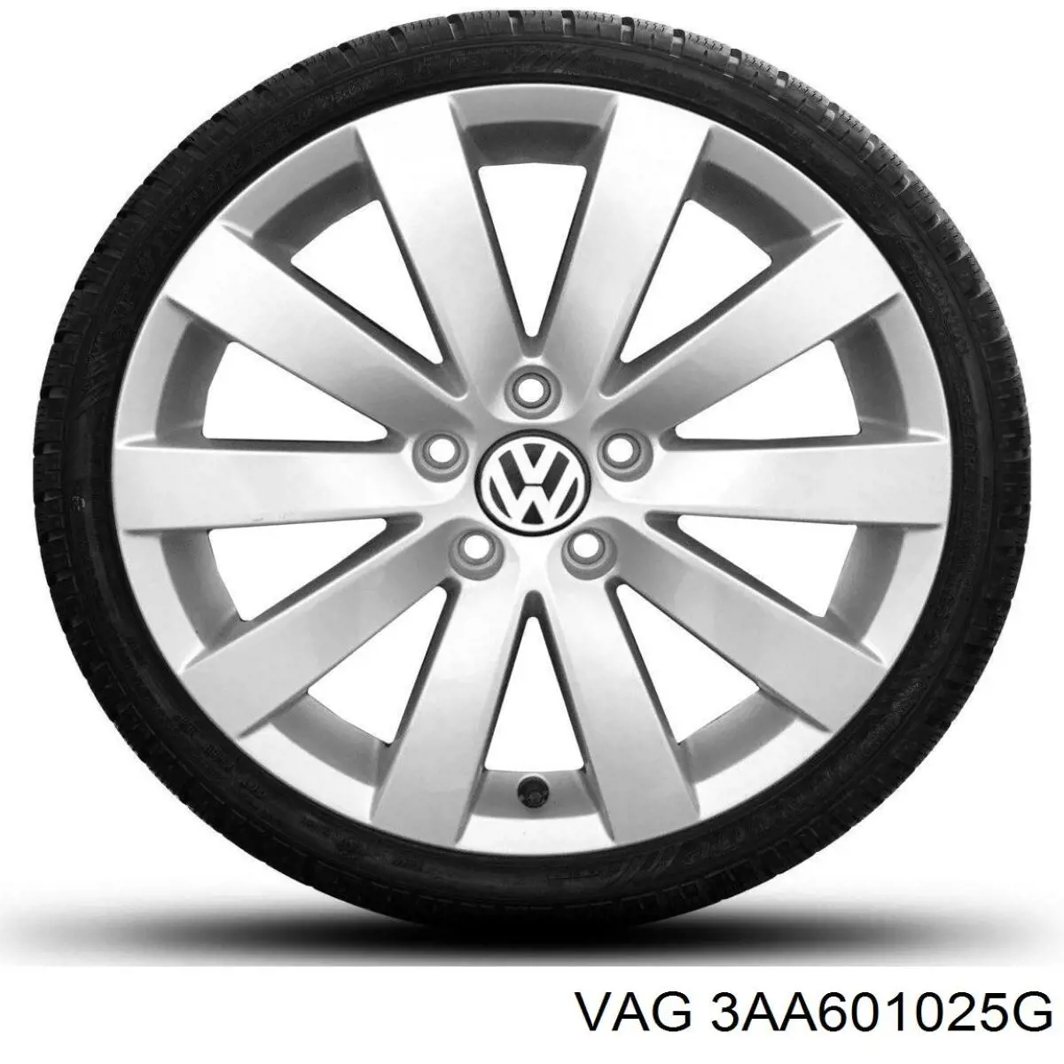 Compre 3AA601025G VAG Discos de roda de aleação ligeira (de aleação ligeira, de titânio)