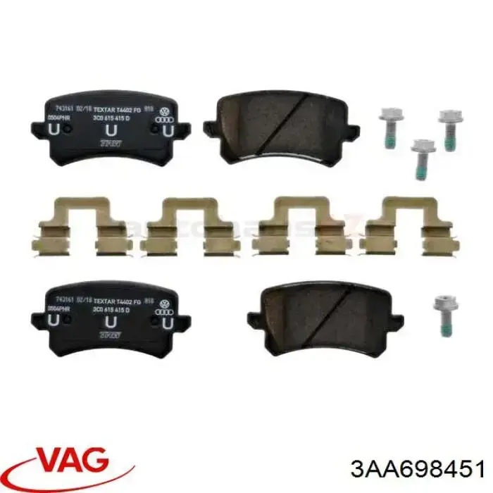 Sapatas do freio traseiras de disco VAG 3AA698451 preço, a partir de 36,08 USD