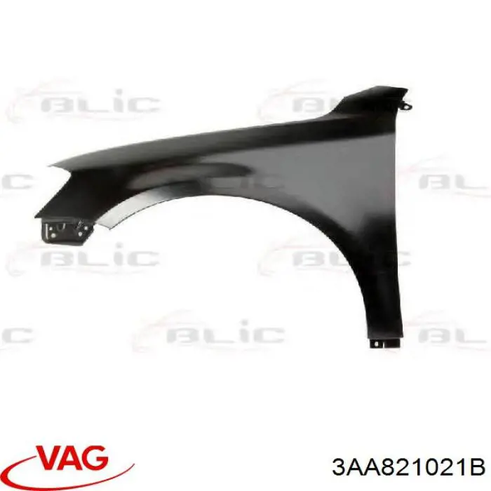 Pára-lama dianteiro esquerdo VAG 3AA821021B preço, a partir de 94,78 USD