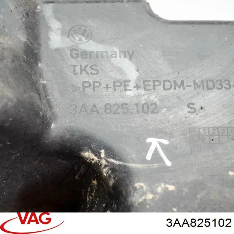 Proteção de fundo direita VAG 3AA825102 preço, a partir de 42,25 USD