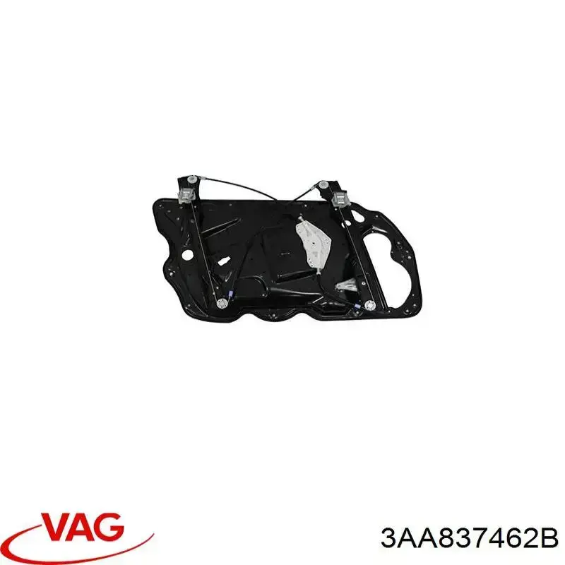 3AA837462B VAG Mecanismo de acionamento de vidro da porta dianteira direita