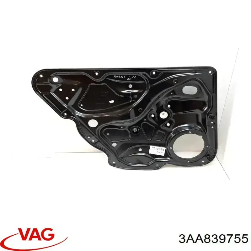 Compre 3AA839755 VAG Mecanismo de acionamento de vidro da porta traseira esquerda