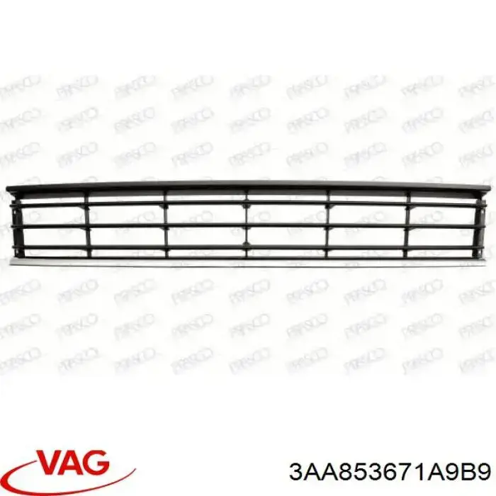 Grelha central do pára-choque dianteiro VAG 3AA853671A9B9 preço, a partir de 36,13 USD