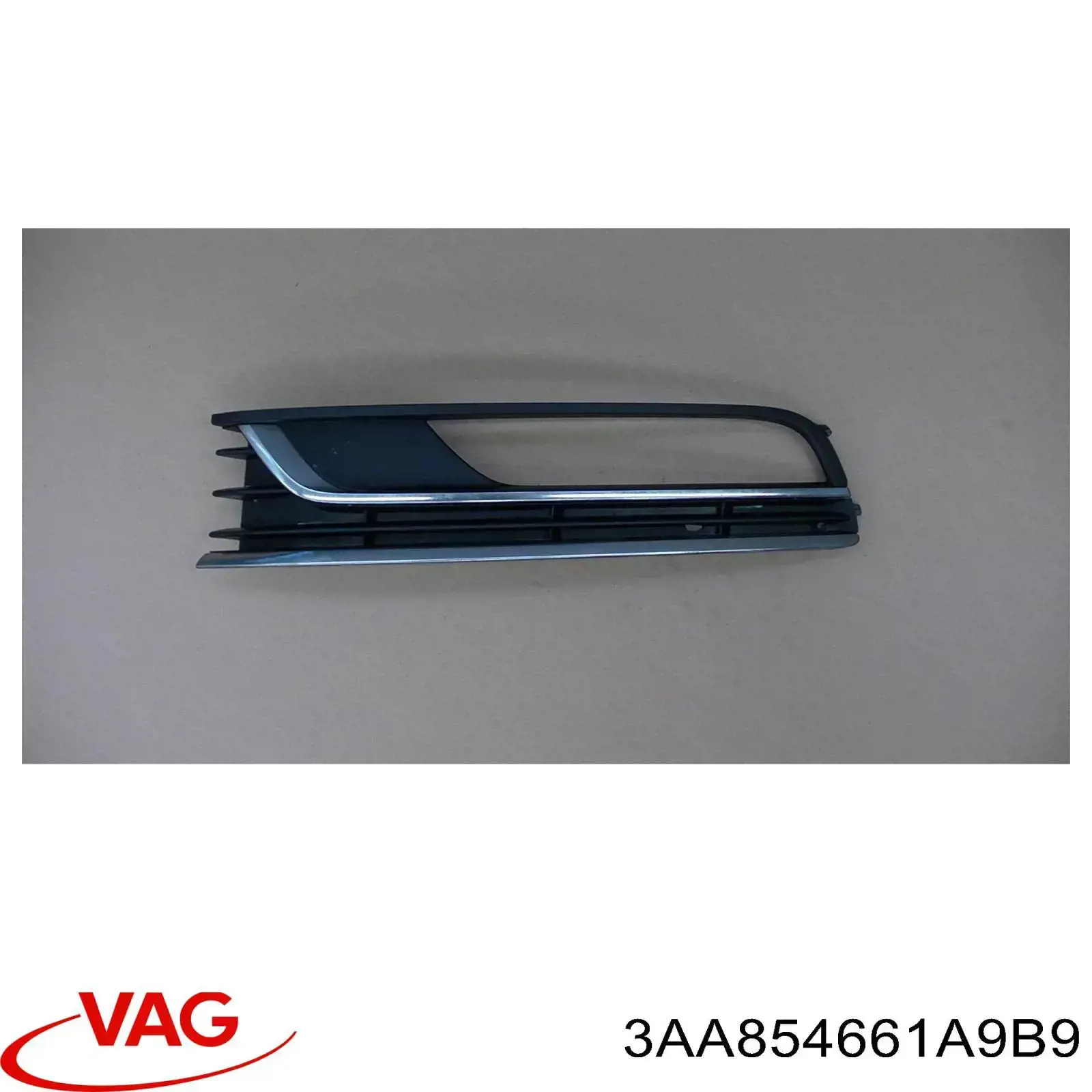 Grelha esquerda do pára-choque dianteiro VAG 3AA854661A9B9 preço, a partir de 29,30 USD