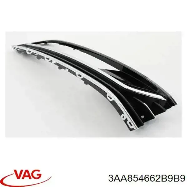 3AA854662B9B9 VAG Grelha interna direita do pára-choque dianteiro