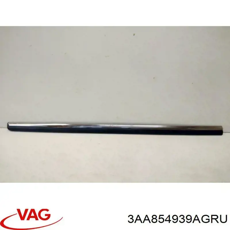3AA854939AGRU VAG Moldura da porta dianteira esquerda inferior