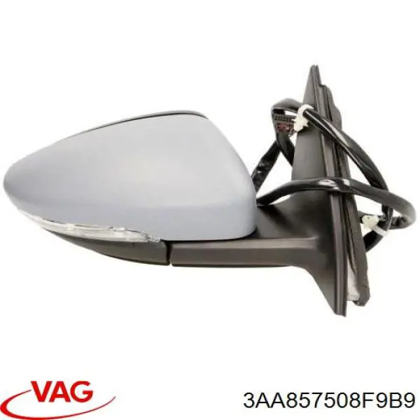 Caixa do espelho de retrovisão direito VAG 3AA857508F9B9 preço, a partir de 239,01 USD