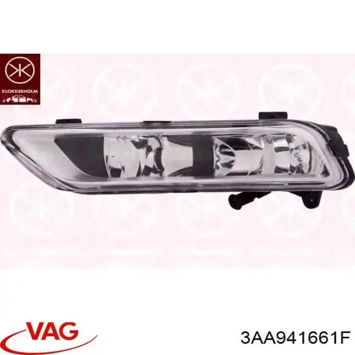 3AA941661F VAG Luzes de nevoeiro esquerdas