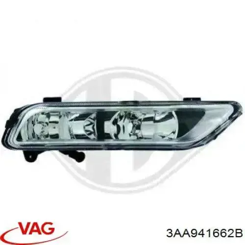Luzes de nevoeiro direitas VAG 3AA941662B preço, a partir de 51,20 USD
