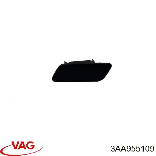 3AA955109 VAG Placa sobreposta do injetor de fluido para lavador da luz dianteira