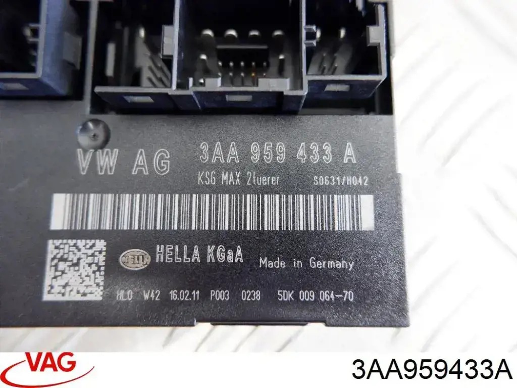 3AA959433A VAG Unidade de conforto