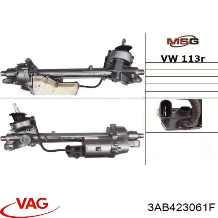 Cremalheira da direção VAG 3AB423061F preço, a partir de 680,50 USD